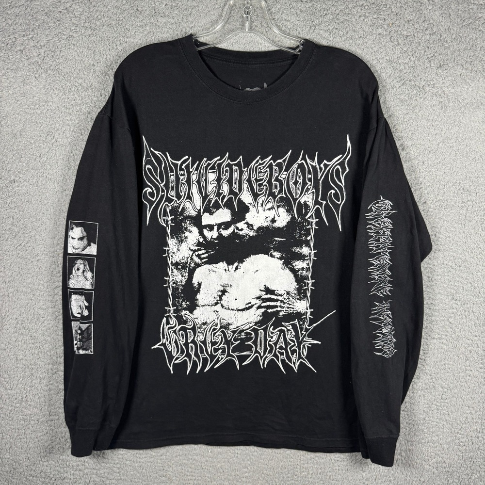 Suicideboys Grey Day G59 Records Long Sleeve Graphic T-Shirt Black Mens XL